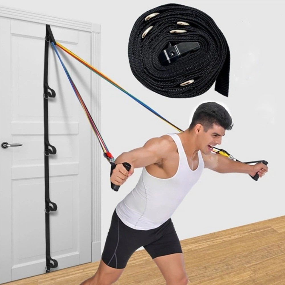 Resistance Bands Set With Handles - Evde Fitness Kapı Ankraj Askısı Deliksiz