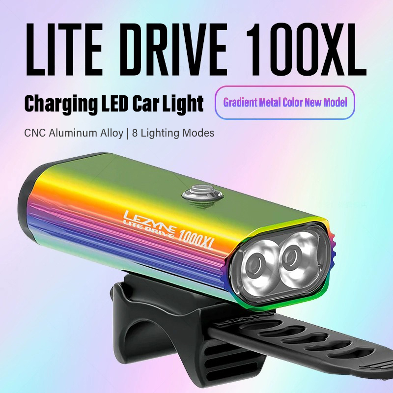 Rechargeable Bicycle Headlight 1000 Lumen - LEZYNE 1000 Lümen Bisiklet Ön Farı