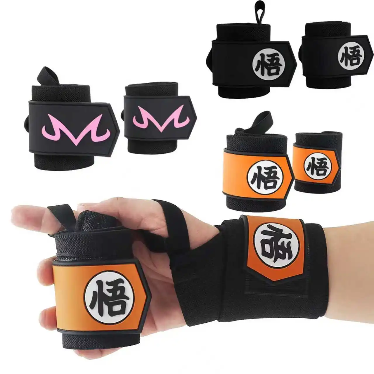 Wrist Wraps Weightlifting Support - 1 çift spor salonu spor ağırlık