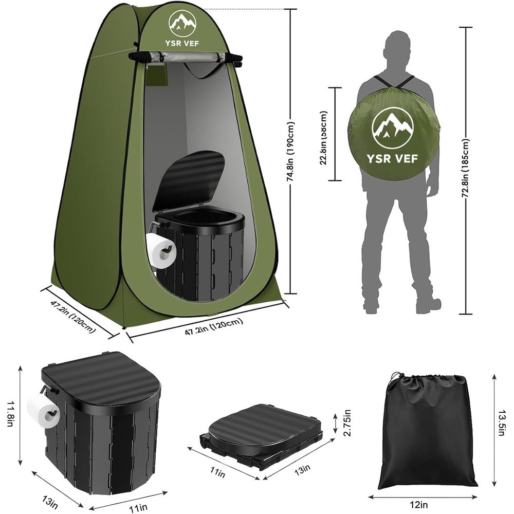 Taşınabilir Tuvalet Seti, Açıl - Camping incelemesi ve fiyatı