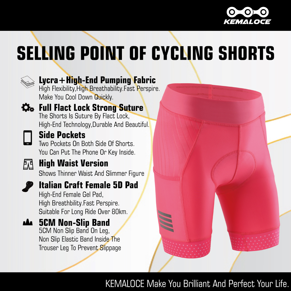 KEMALOCE kadınlar bisiklet şor - Padded Cycling Shorts 5D Gel incelemesi ve fiyatı
