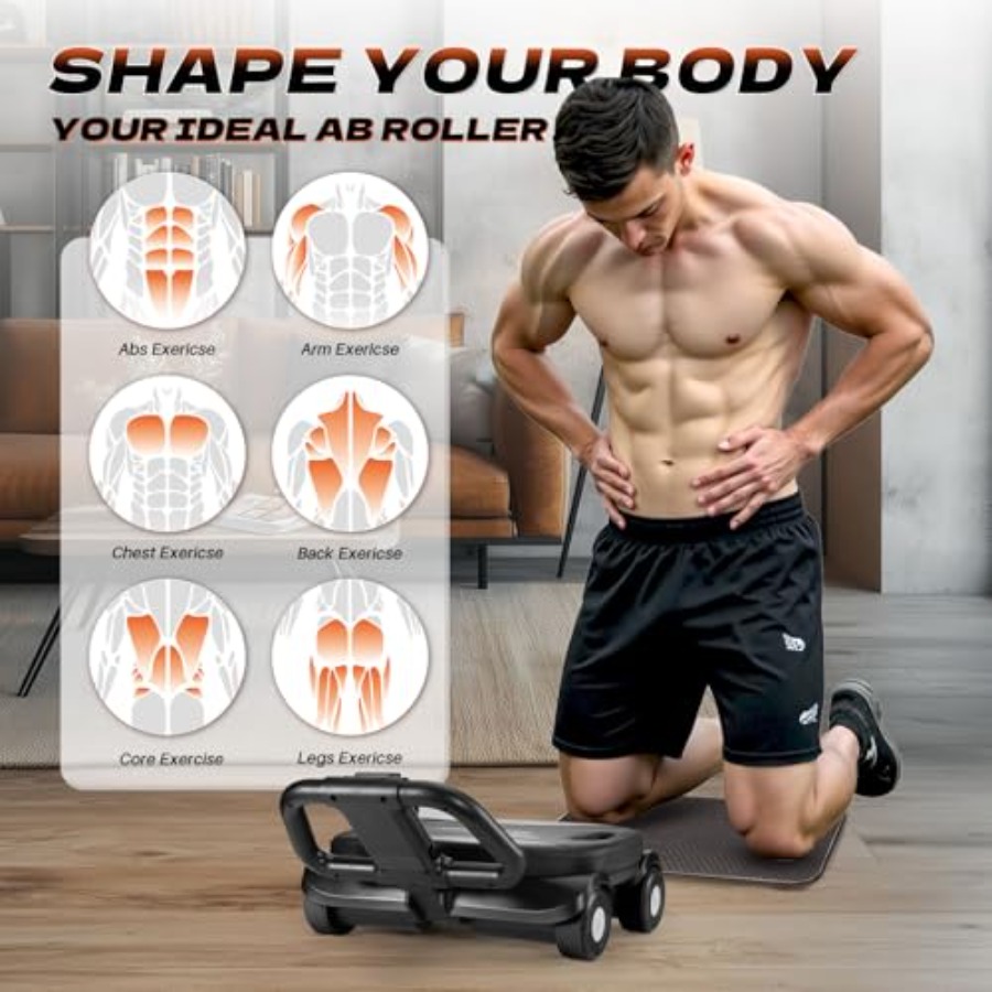 Evde spor salonu kullanımı içi - Ab Roller Wheel With Elbow Support incelemesi ve fiyatı